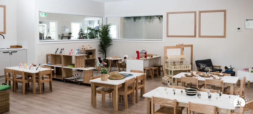 The Preschool room at Beach Kids Cabarita set up for the day
